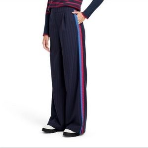 La Ligne NEW Navy Trousers Side Stripe Target